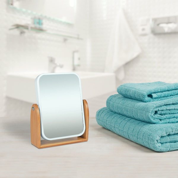 ambiente espejo sobremesa blanco