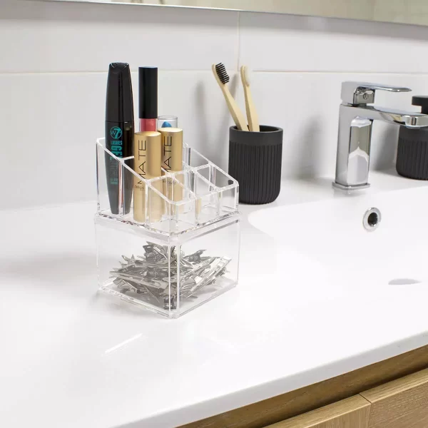 ambiente organizador cosméticos pequeño transparente