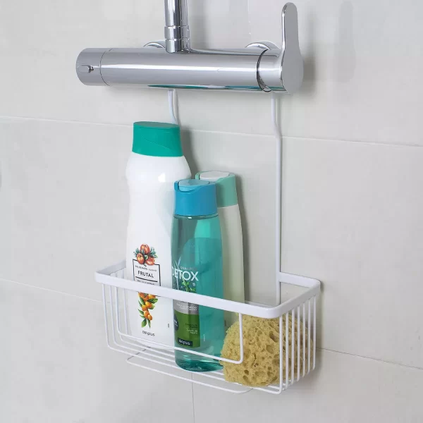 ambiente cesto acero inoxidable ducha blanco