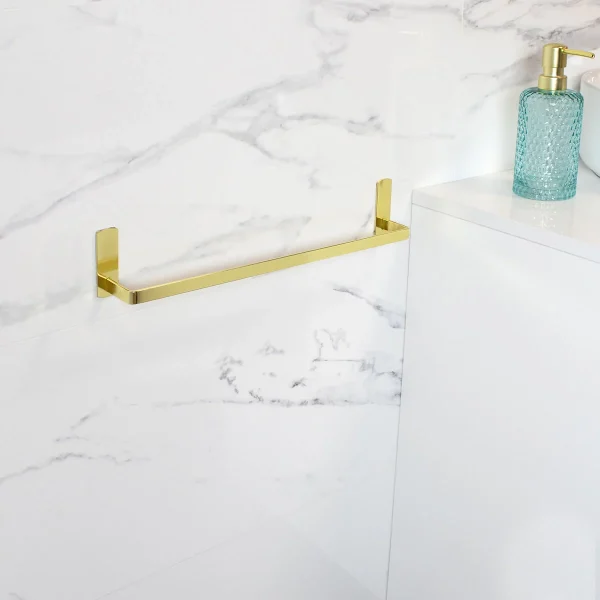 ambiente detalle toallero adhesivo oro de 30cm