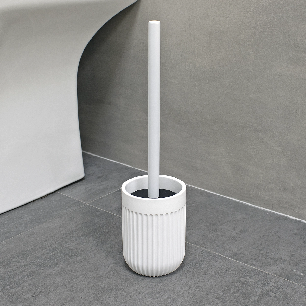 escobilla para wc blanco mate ambiente
