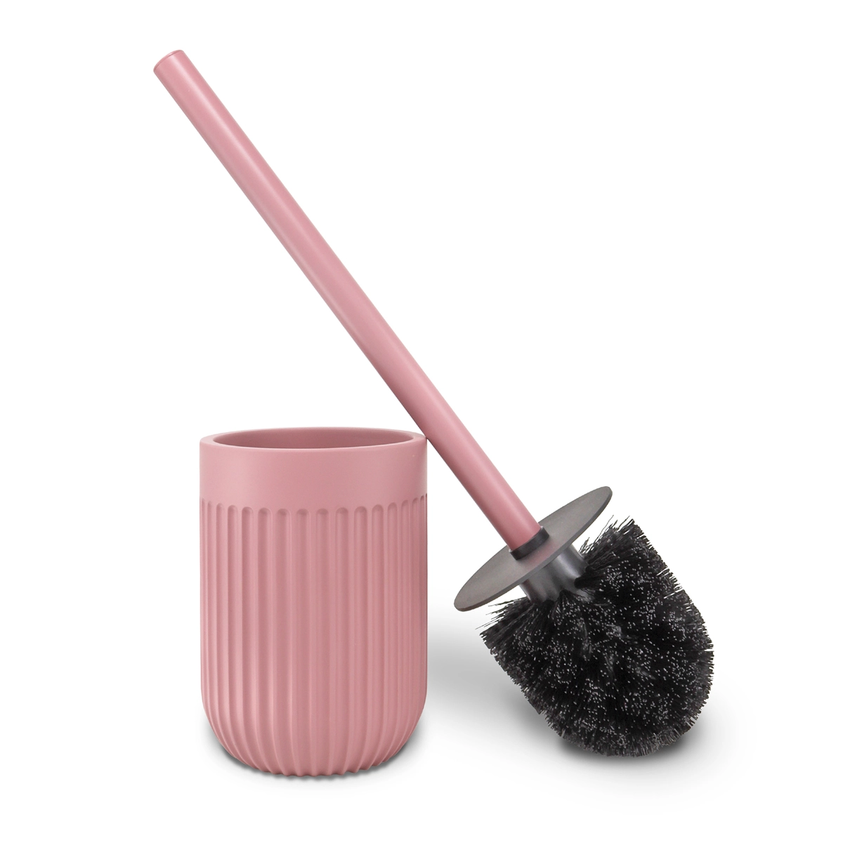 escobilla para wc rosa mate