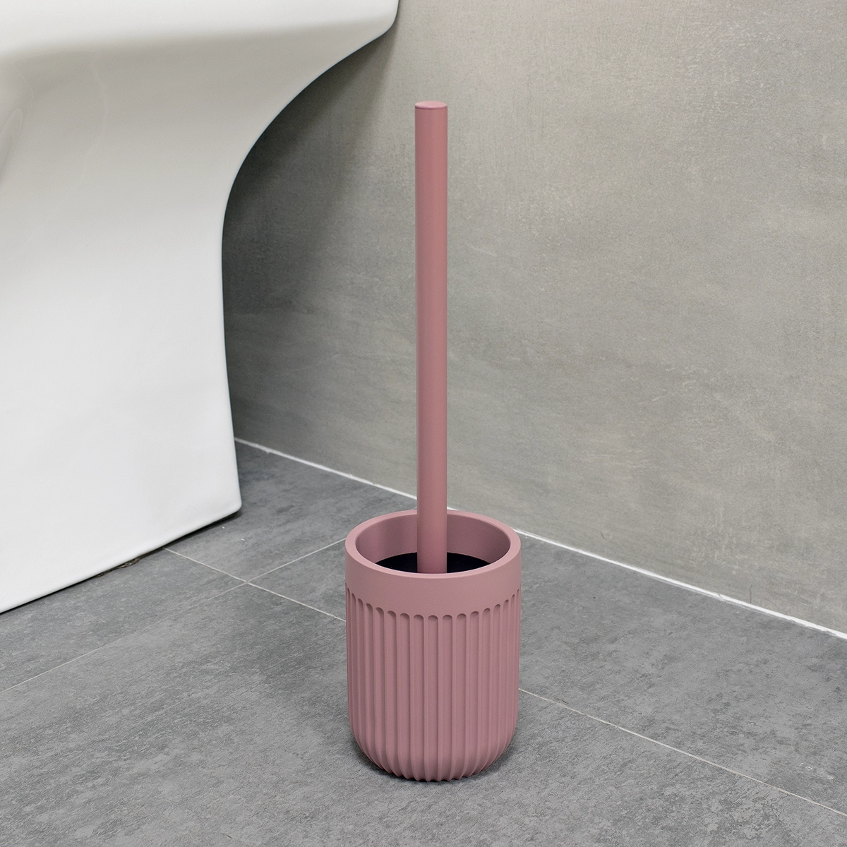 escobilla para wc rosa mate ambiente