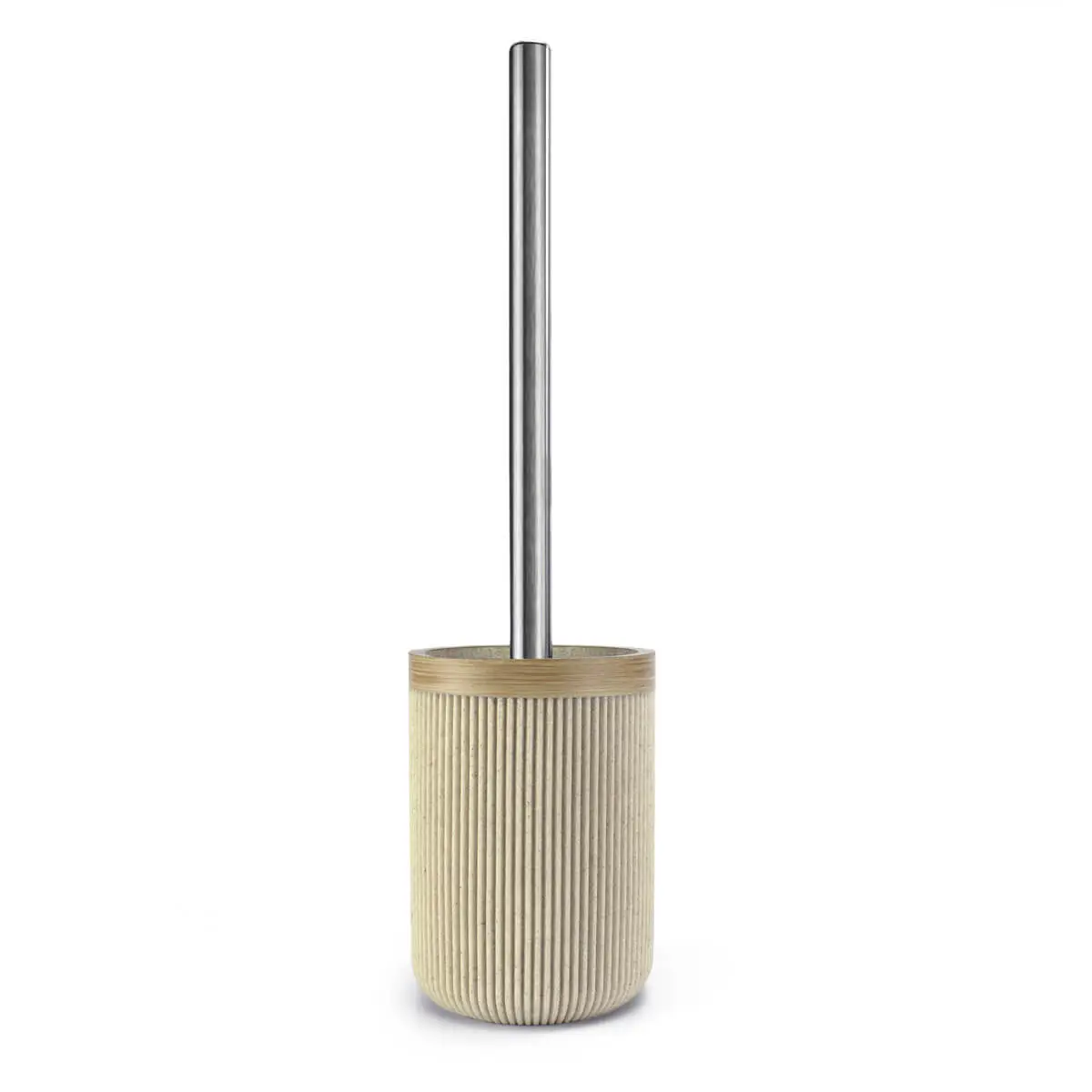 escobilla para wc beige mate y madera desert