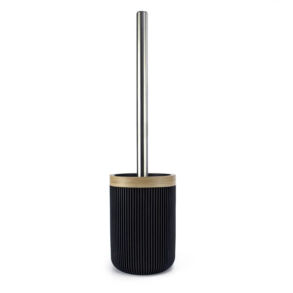 escobilla para wc negro mate y madera desert