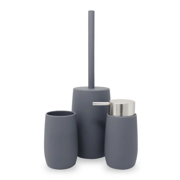 juego accesorios baño gris barato