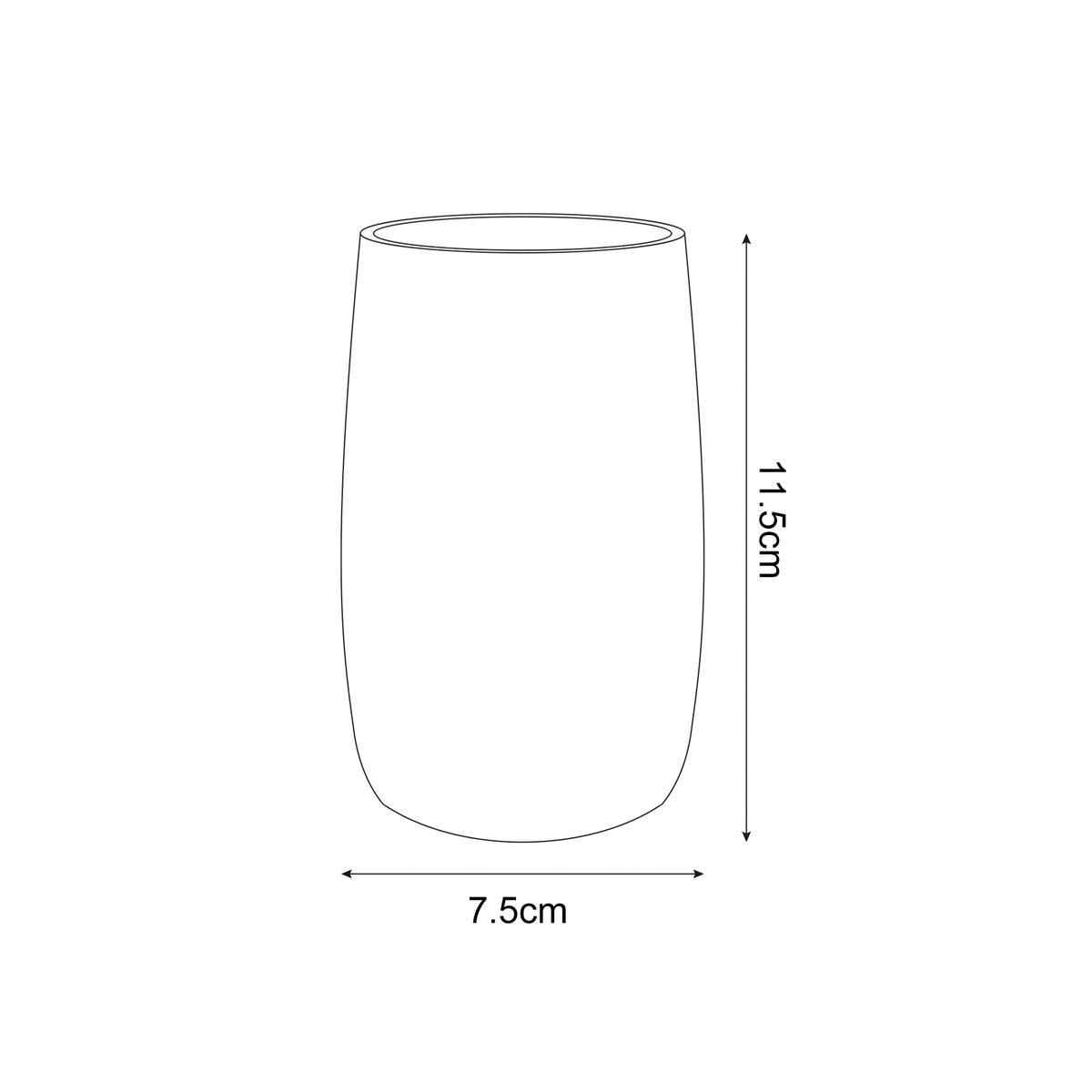 medidas vaso portacepillos para baño