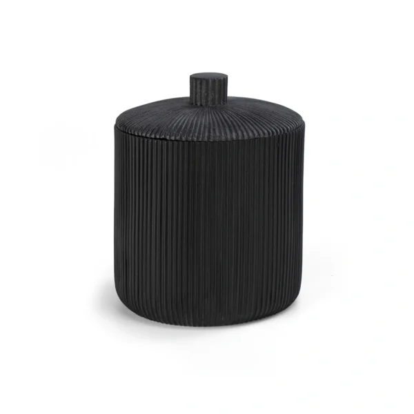 algodonera con tapa negro mate