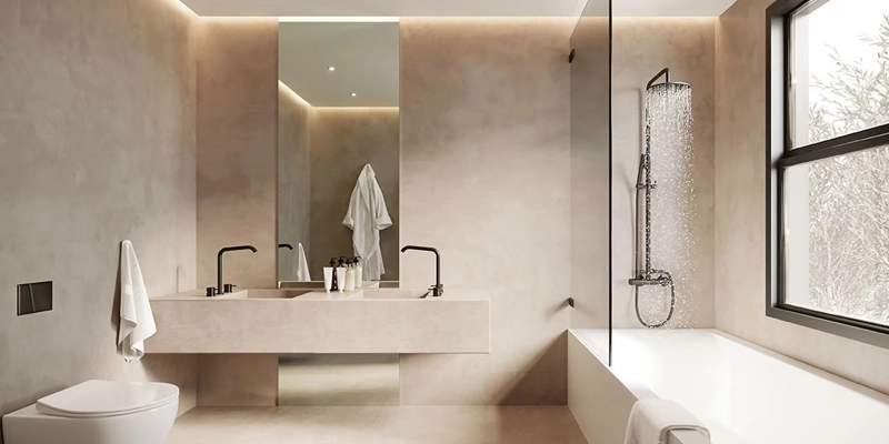 baño microcemento